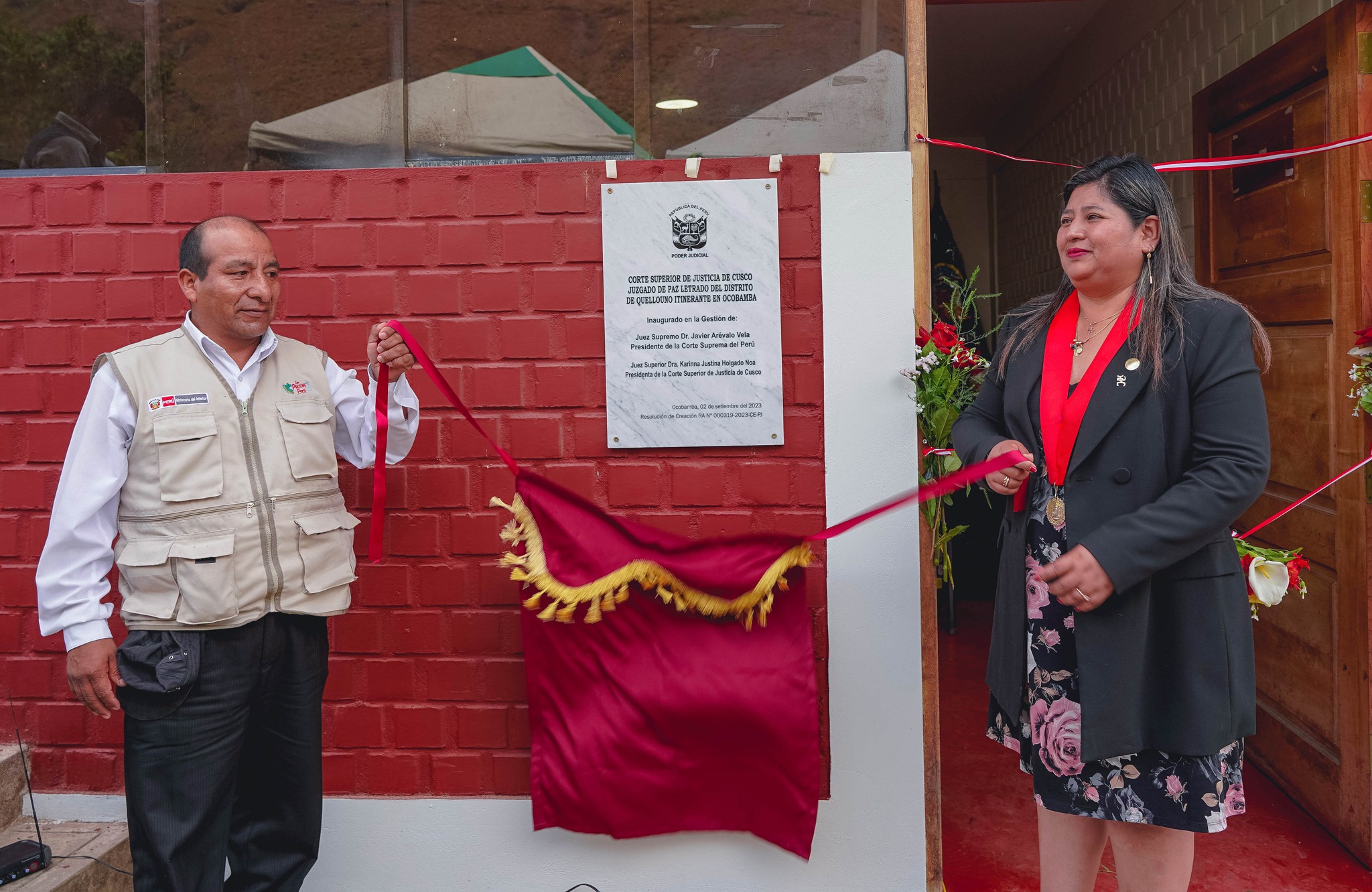 Corte Superior de Justicia de Cusco inauguró Juzgado de Paz Letrado en Ocobamba