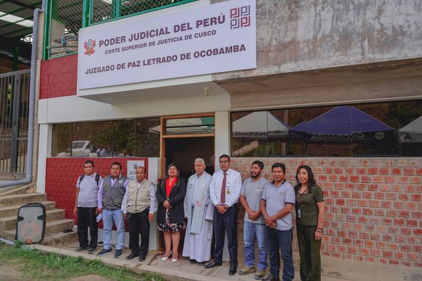 Corte Superior de Justicia de Cusco inauguró Juzgado de Paz Letrado en Ocobamba