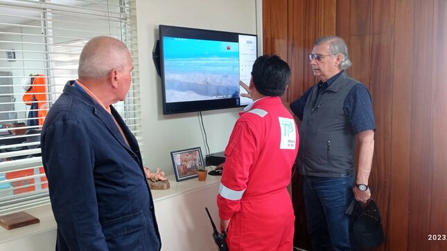 Foto 1 de la visita al futuro sitio del Terminal Portuario Lambayeque 