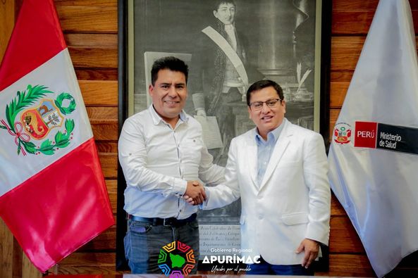 Gobernador Regional Percy Godoy y Ministro de Salud se declaran en sesión permanente para acelerar gestiones y dar inicio a ejecución de hospitales de Abancay y Andahuaylas