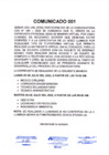 Vista preliminar de documento COMUNICADO N° 001