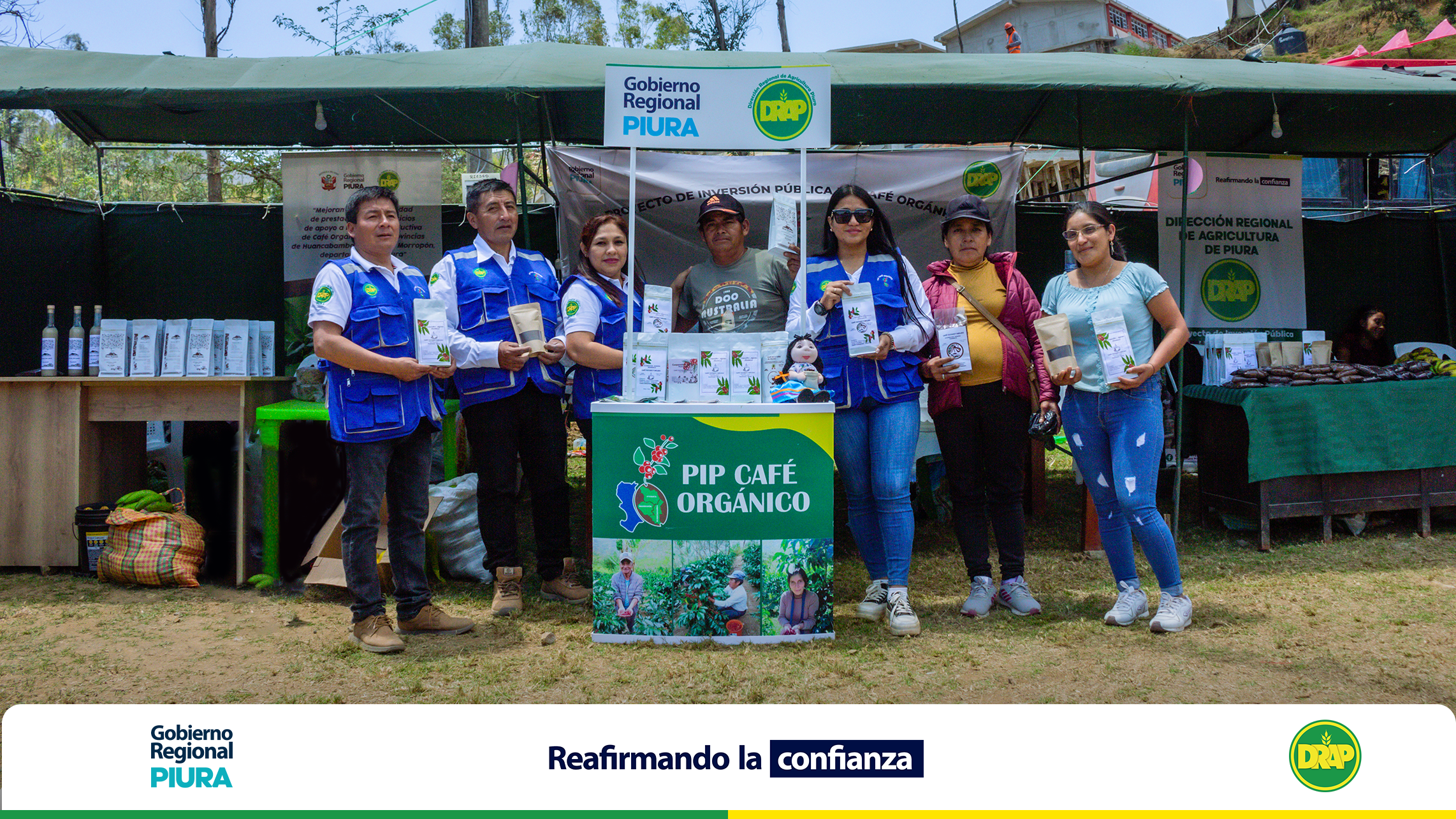 Registro fotográfico de la participación de PIP Café Orgánico en XVI Feria Huarmaca