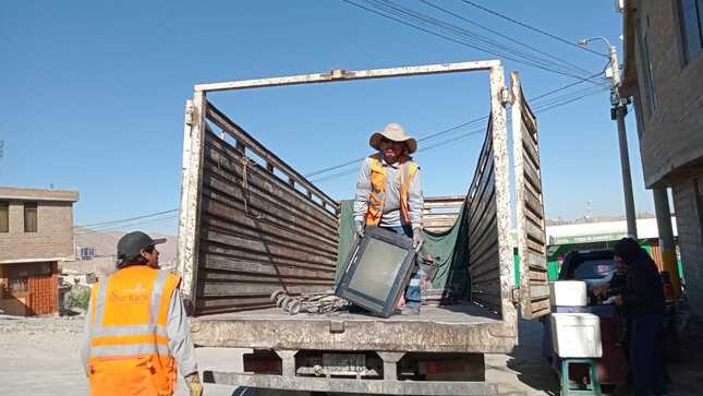 Personal de la Subgerencia de Limpieza y Gestión Ambiental realizó la jornada de recojo de materiales y artículos en desuso.