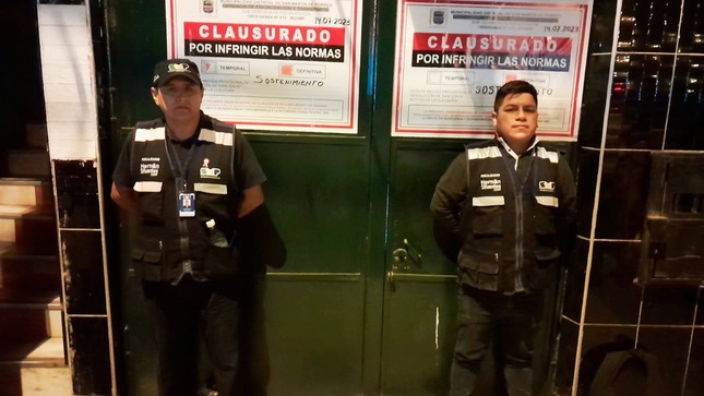 Clausuran local donde se ejercía la prostitución y la trata de personas