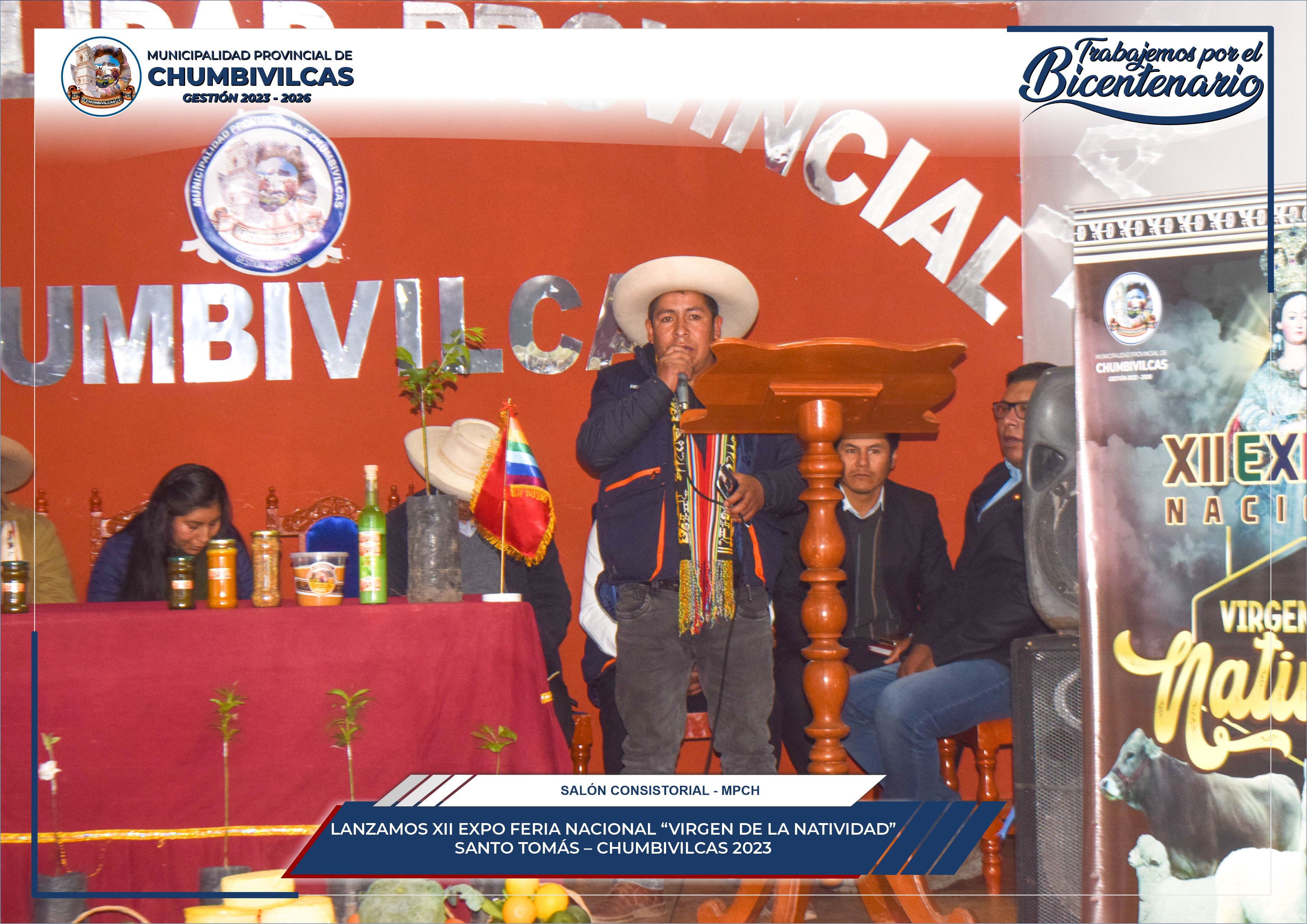 Municipalidad de Chumbivilcas lanza actividades de la XII Expo Feria Nacional "Virgen de La Natividad" Santo Tomás - Chumbivilcas 2023