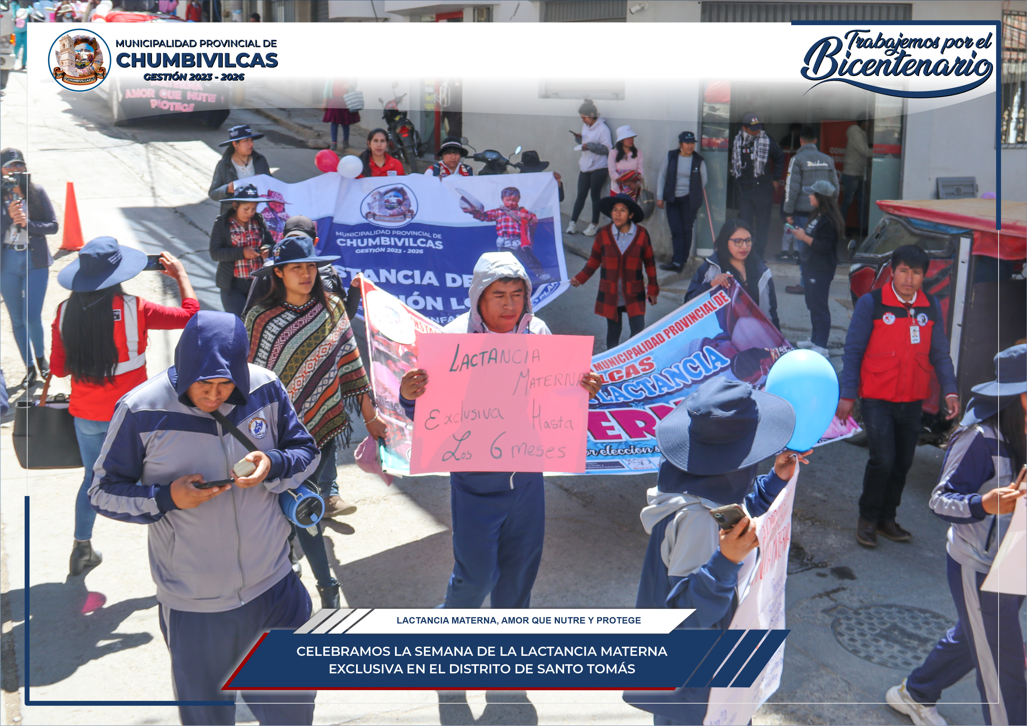 Chumbivilcas celebra la semana de la lactancia materna en el distrito de Santo Tomás 