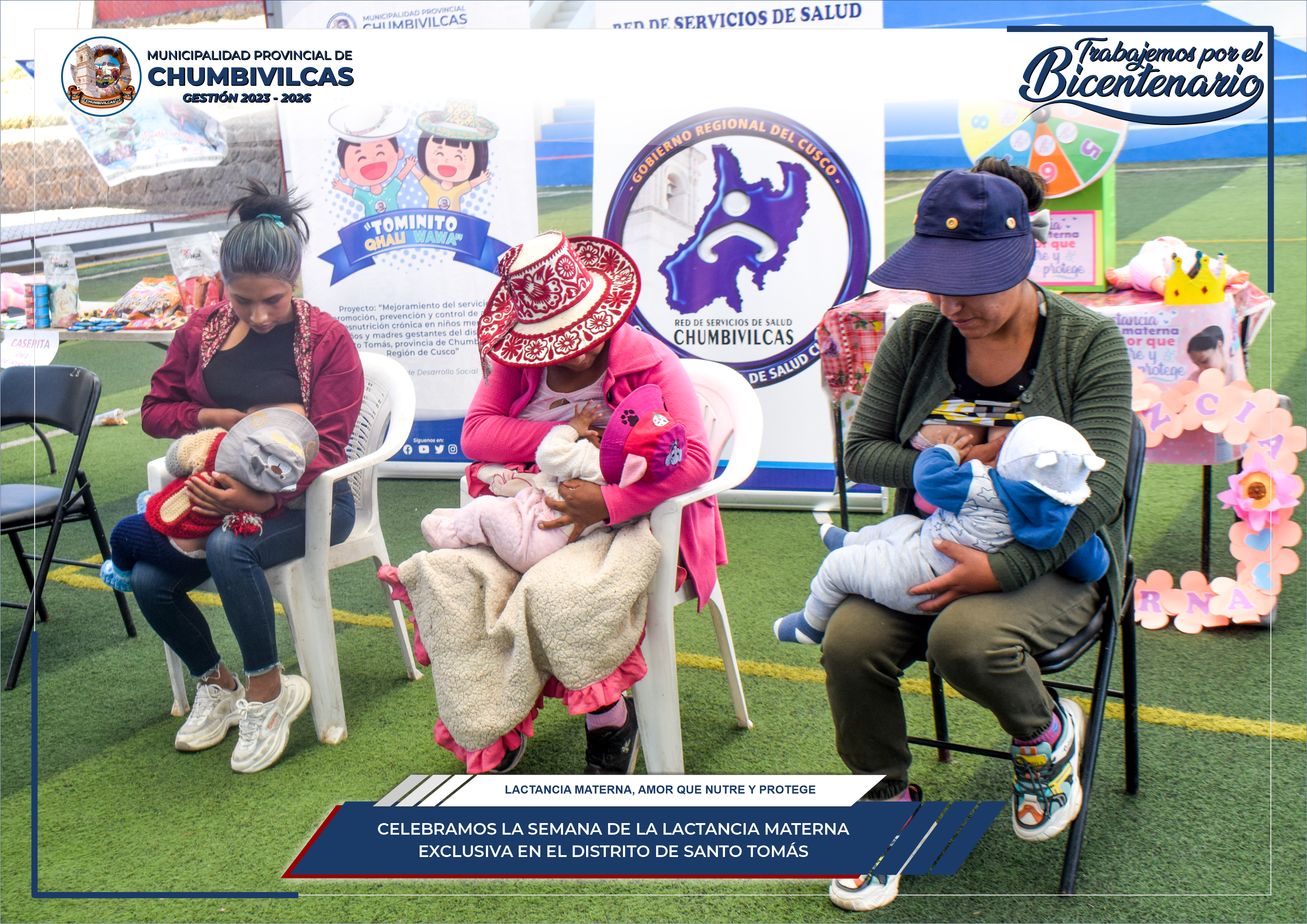 Chumbivilcas celebra la semana de la lactancia materna en el distrito de Santo Tomás 