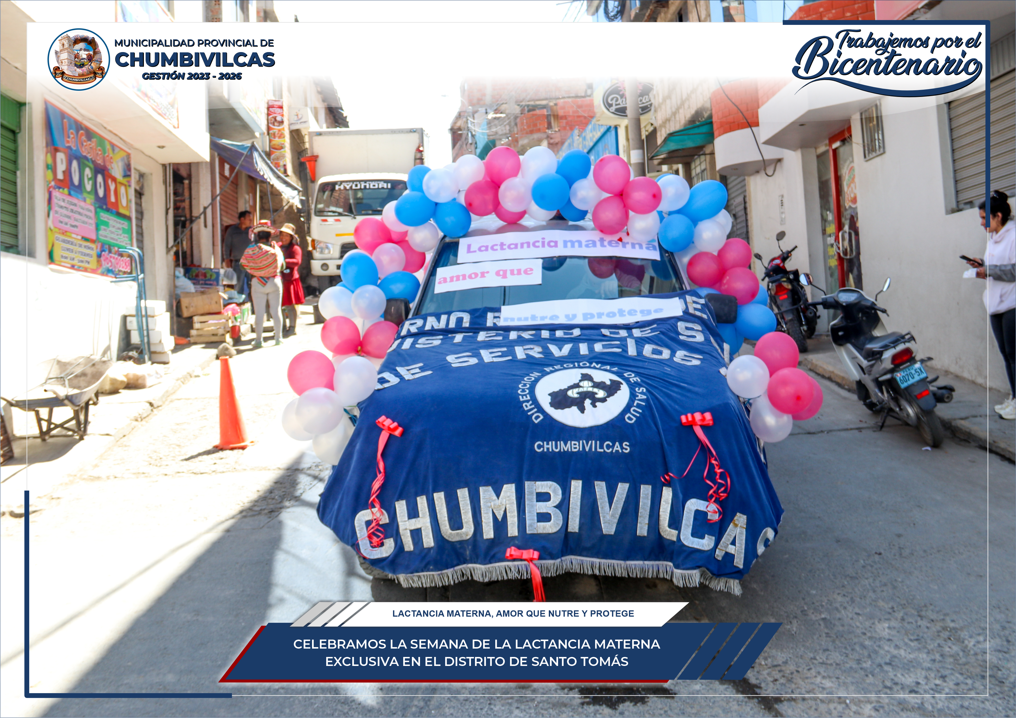 Chumbivilcas celebra la semana de la lactancia materna en el distrito de Santo Tomás 