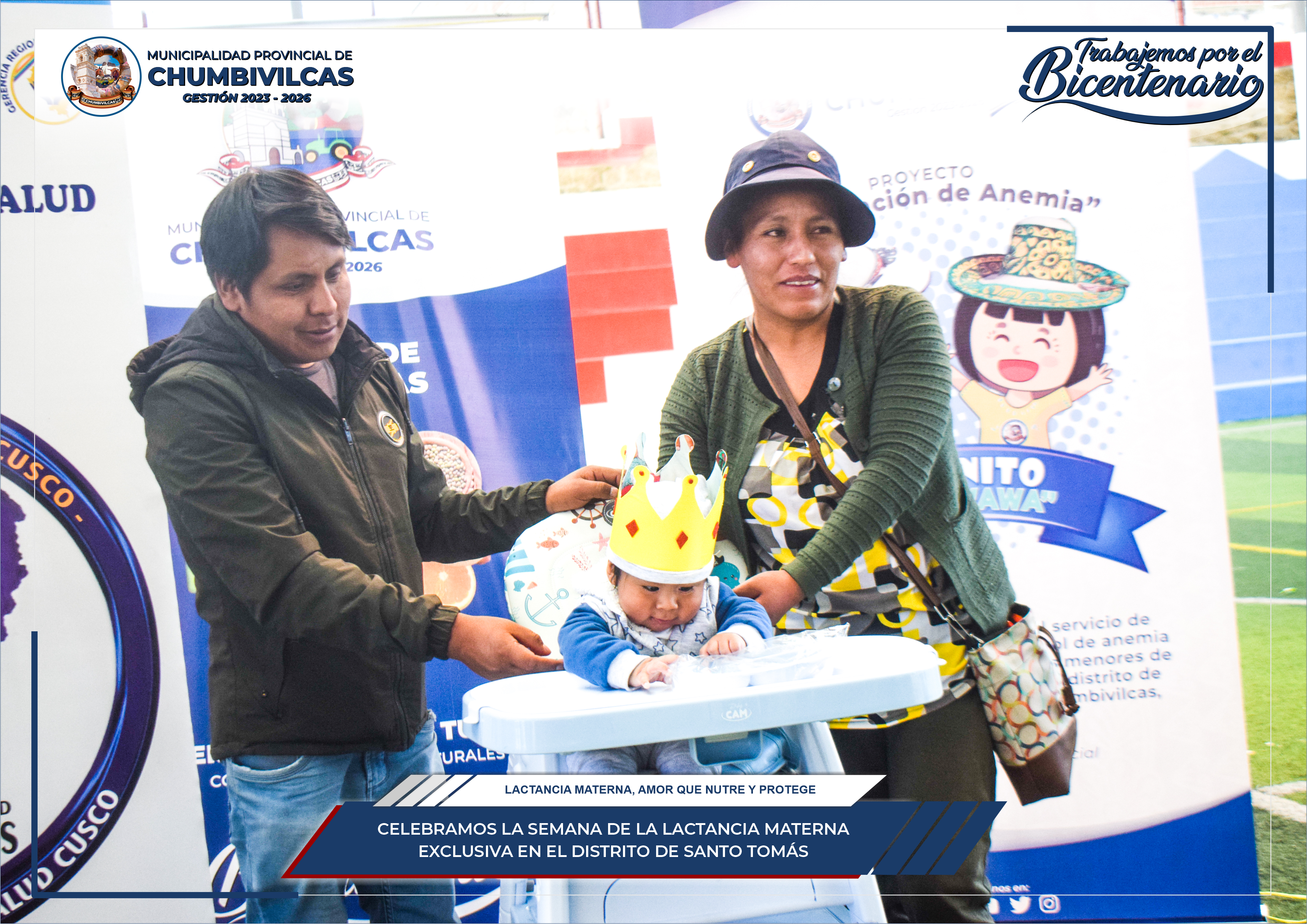 Chumbivilcas celebra la semana de la lactancia materna en el distrito de Santo Tomás 