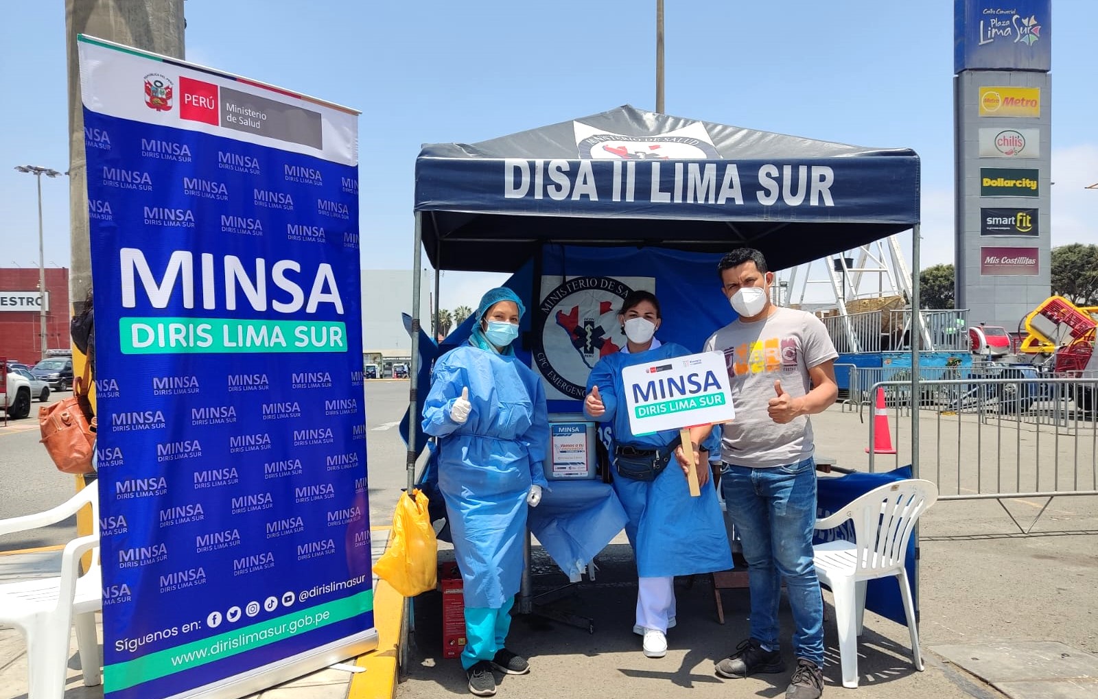 Centros comerciales de Lima sur se suman a la campaña de vacunación contra la COVID-19