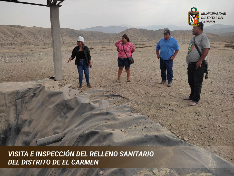 GESTIONES PARA HABILITACIÓN DE RELLENO SANITARIO DE EL CARMEN