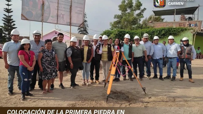 COLOCACIÓN DE LA PRIMERA PIEDRA EN EL CENTRO POBLADO TEJADA