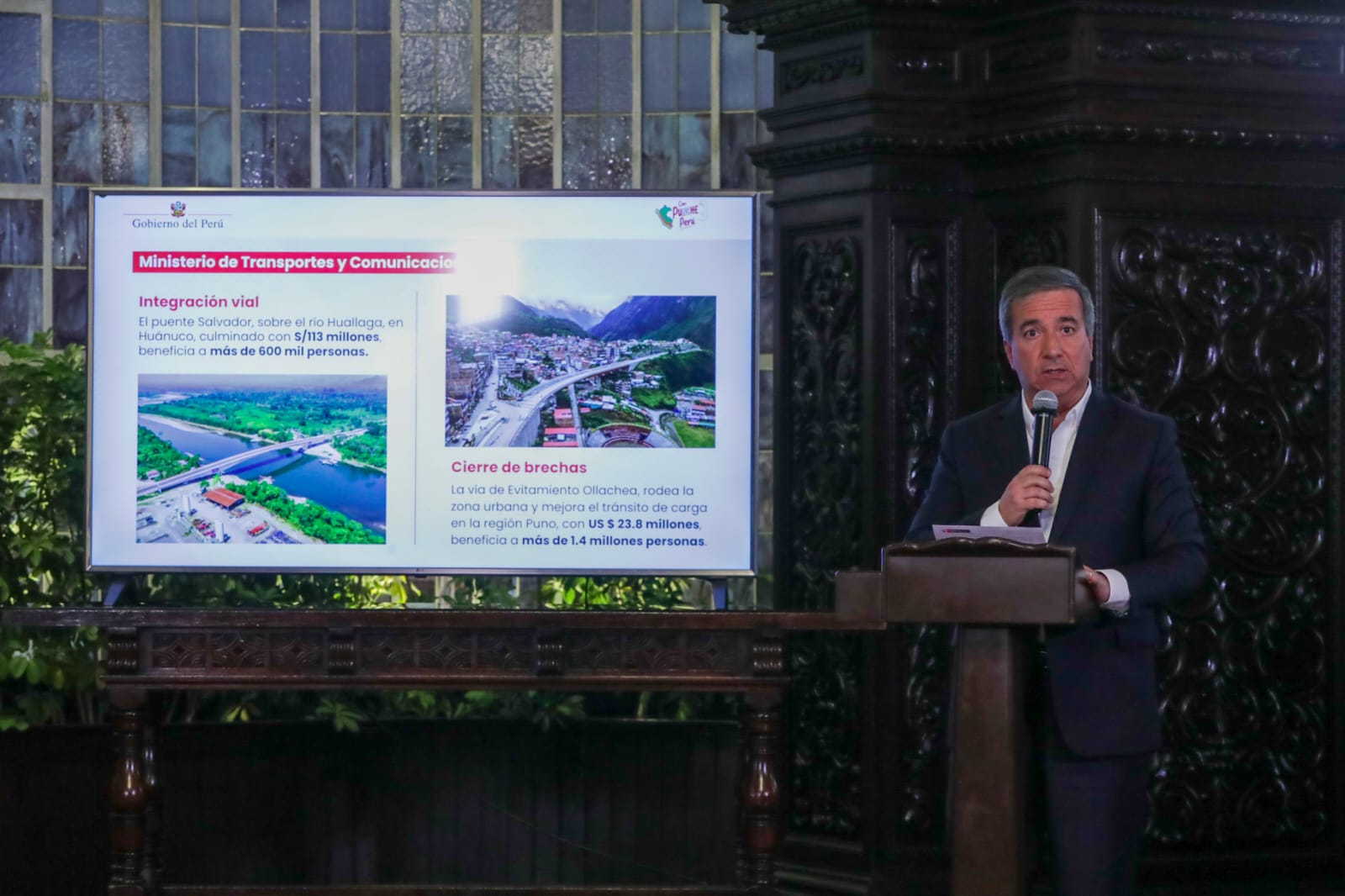Más de 2 millones de personas ya se benefician con obras entregadas por el MTC en últimos dos meses