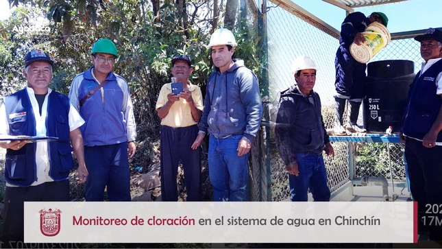 Realizan Monitoreo de Cloración en el Sistema de Agua en Chimchin 