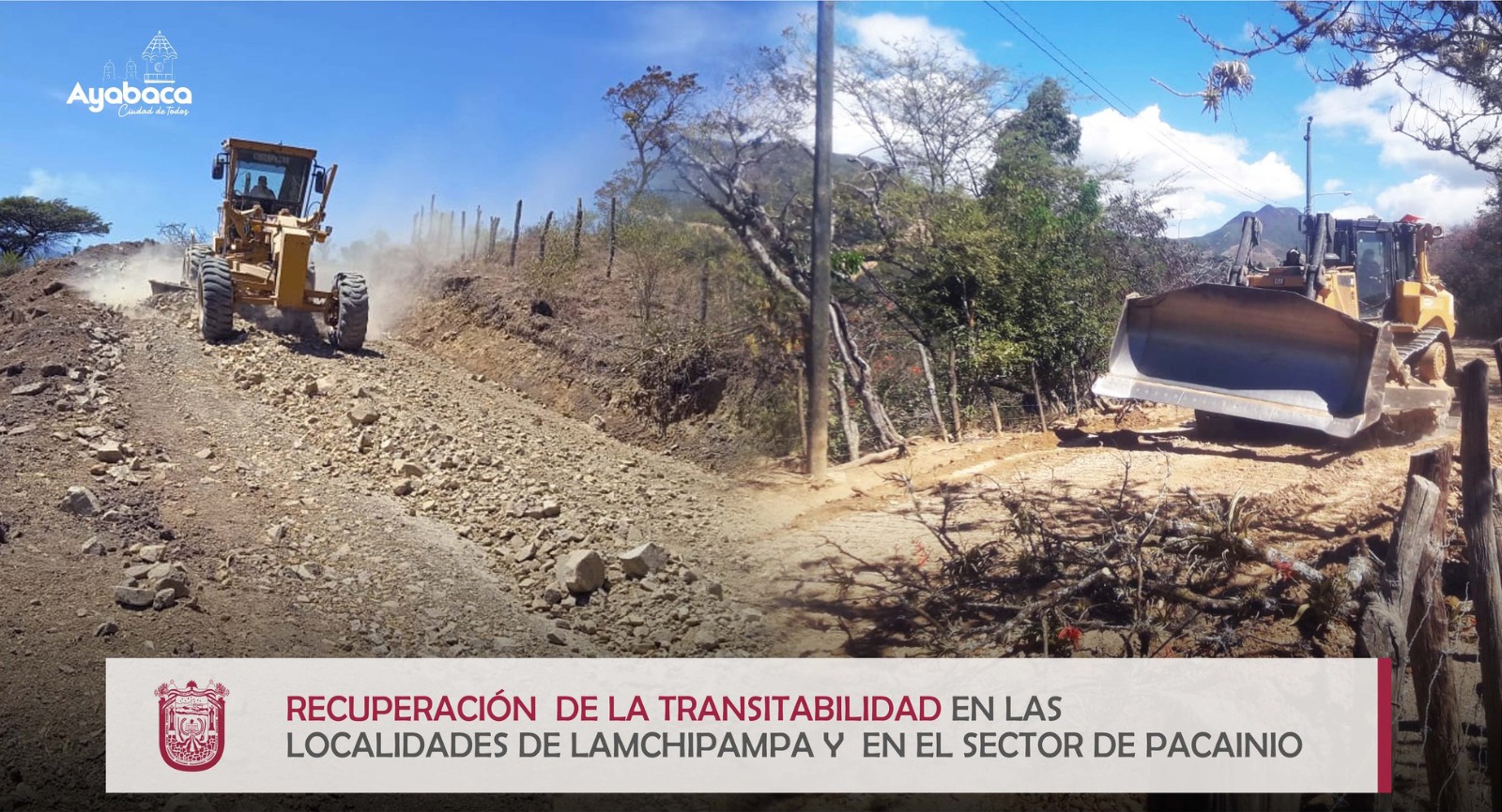 TRANSITABILIDAD EN LAS LOCALIDADES DE LAMCHIPAMPA Y EN EL SECTOR PACAINIO