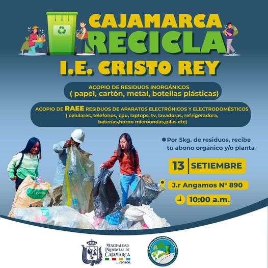 Seguimos recorriendo la ciudad para cuidar nuestro medio ambiente.
๐Miรฉrcoles 13 de setiembre
โฐ 10:00 a. m.