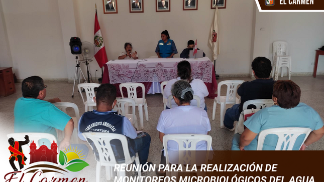 REUNIÓN PARA LA REALIZACIÓN DE MONITOREOS MICROBIOLÓGICOS DEL AGUA