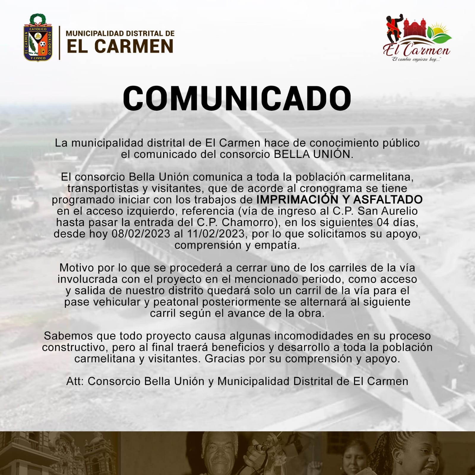 COMUNICADO IMPORTANTE
