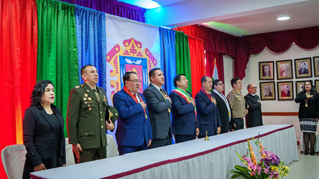 Sesión Solemne por los 485° Aniversario de Fundación Española de la Fidelísima Ciudad San Juan de la Frontera de los Chachapoyas.