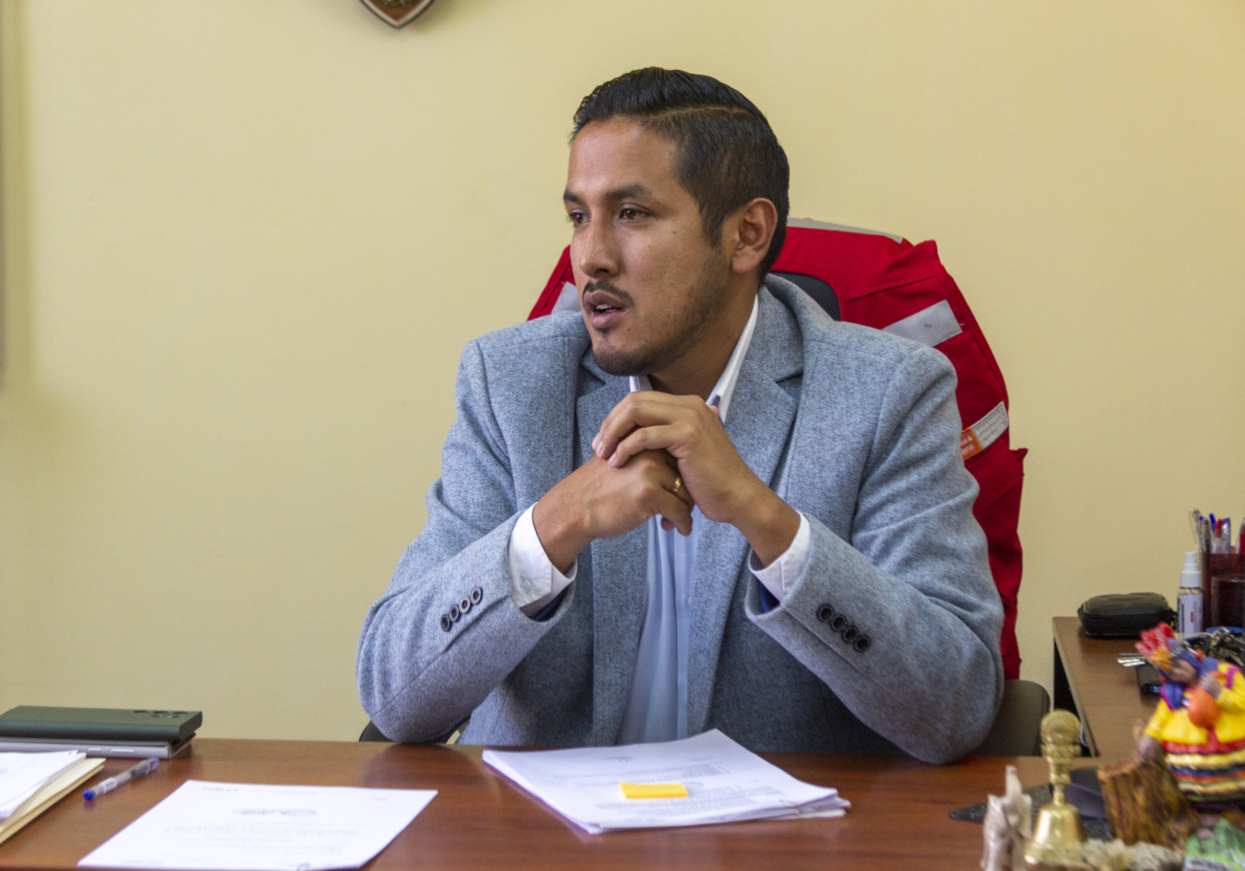Director ejecutivo de Red de Salud Sánchez Carrión se reunió con autoridades de caserío El Calvario - Curgos