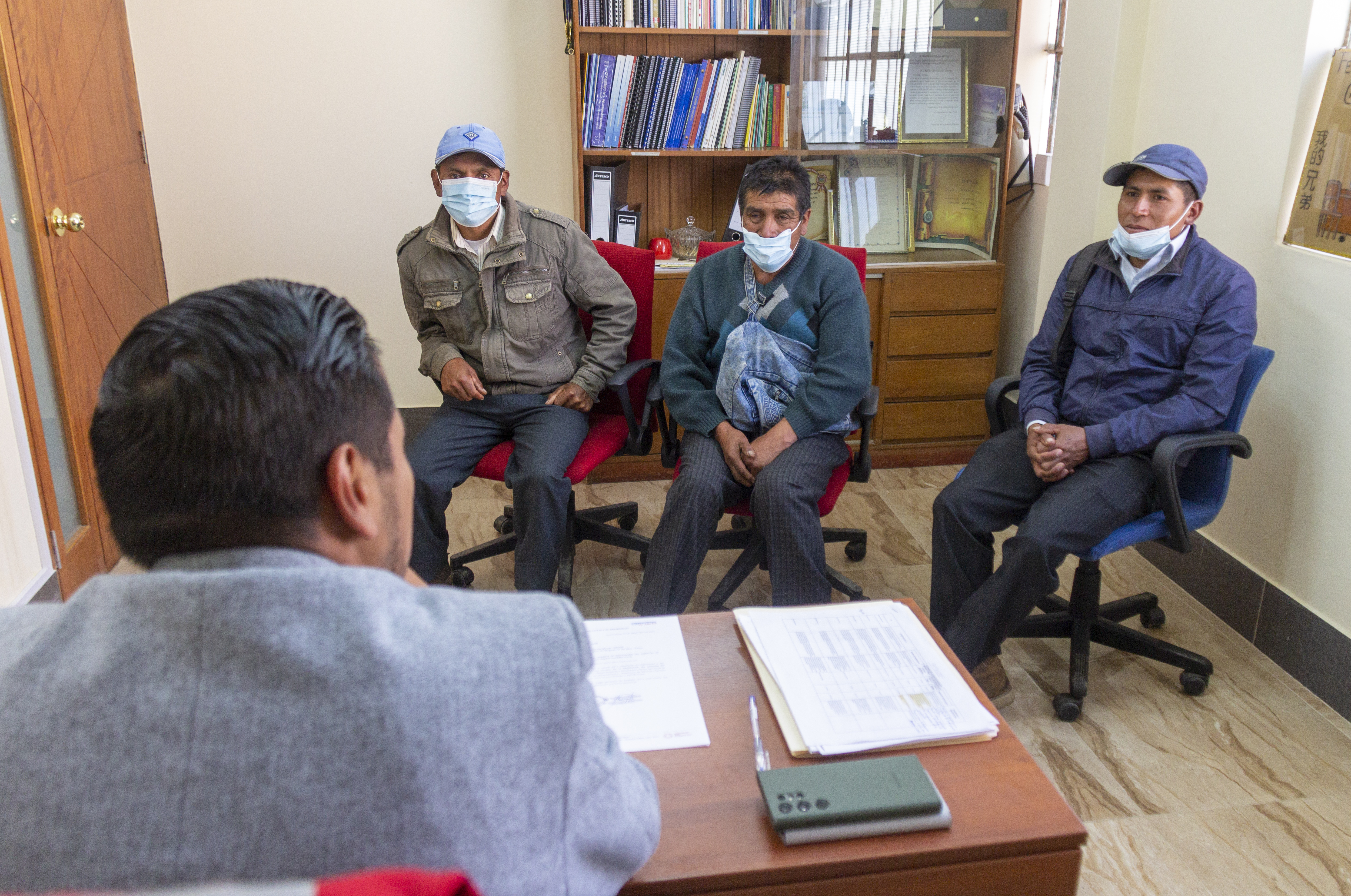 Director ejecutivo de Red de Salud Sánchez Carrión se reunió con autoridades de caserío El Calvario - Curgos