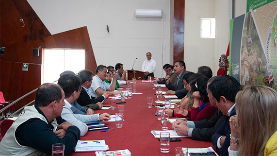 Reunión de acuerdos sobre agua para Chachapoyas.