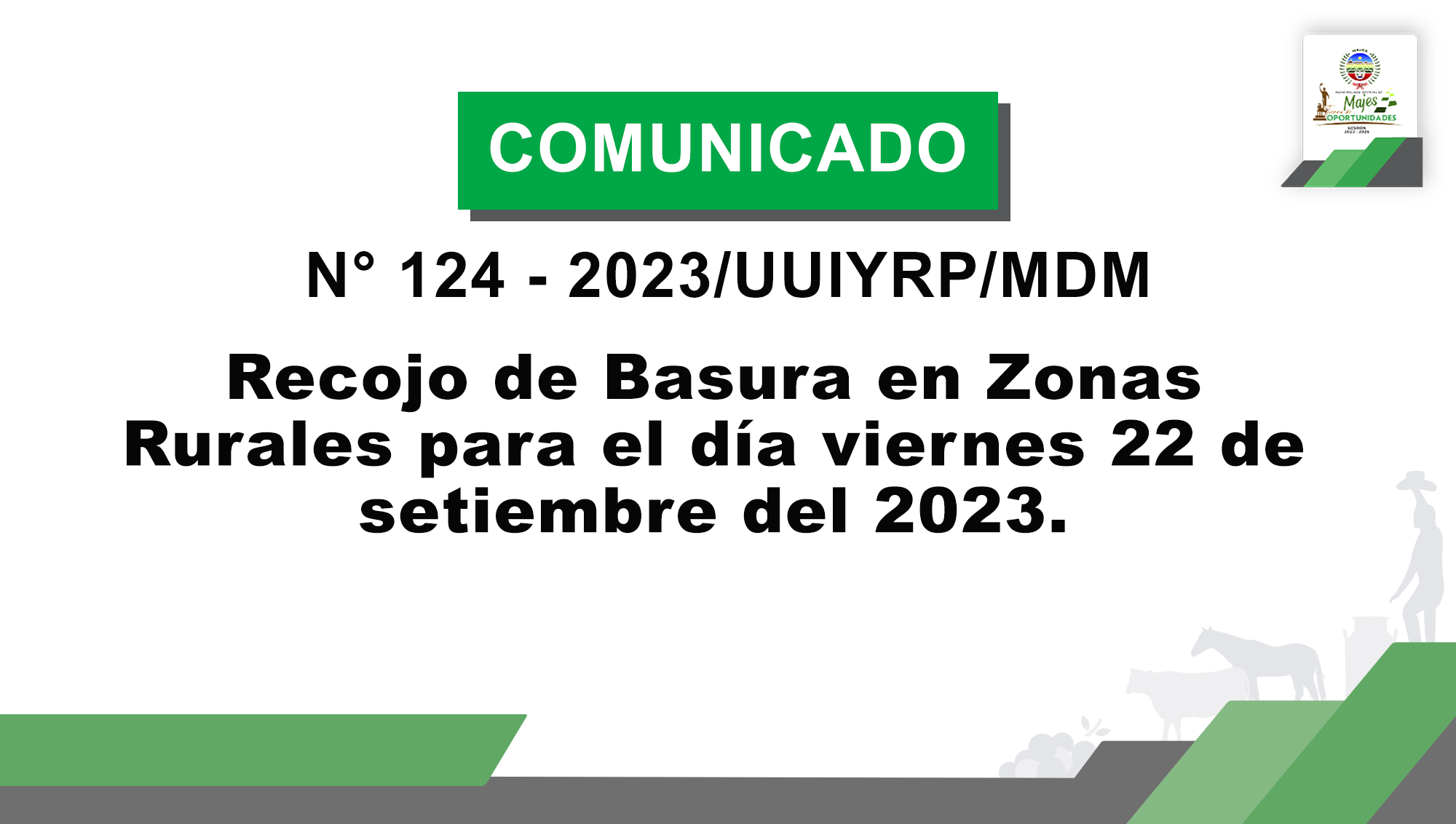 Archivo PNG recojo de basura en zonas rurales 22 de setiembre del 2023.