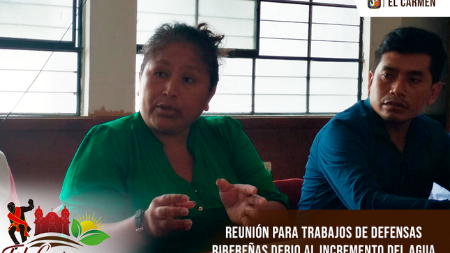REUNIÓN PARA TRABAJOS DE DEFENSAS RIBEREÑAS DEBIDO AL INCREMENTO DEL AGUA