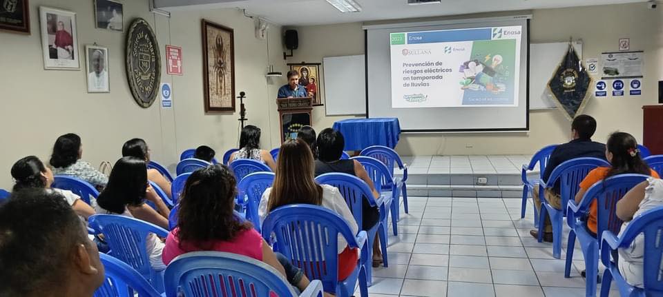 REALIZAN CAPACITACIÓN SOBRE RIESGO ELÉCTRICO EN EL COLEGIO SAN PEDRO CHANEL