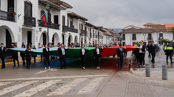 Izamiento de la Bandera de Chachapoyas