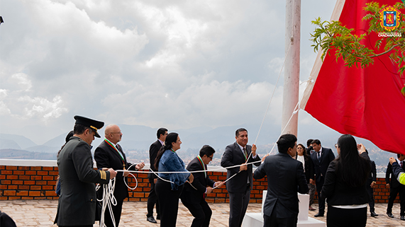 Izamiento de la Bandera de Chachapoyas