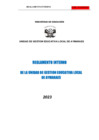 Vista preliminar de documento Reglamento Interno de la Unidad De Gestión Educativa Local de Aymaraes