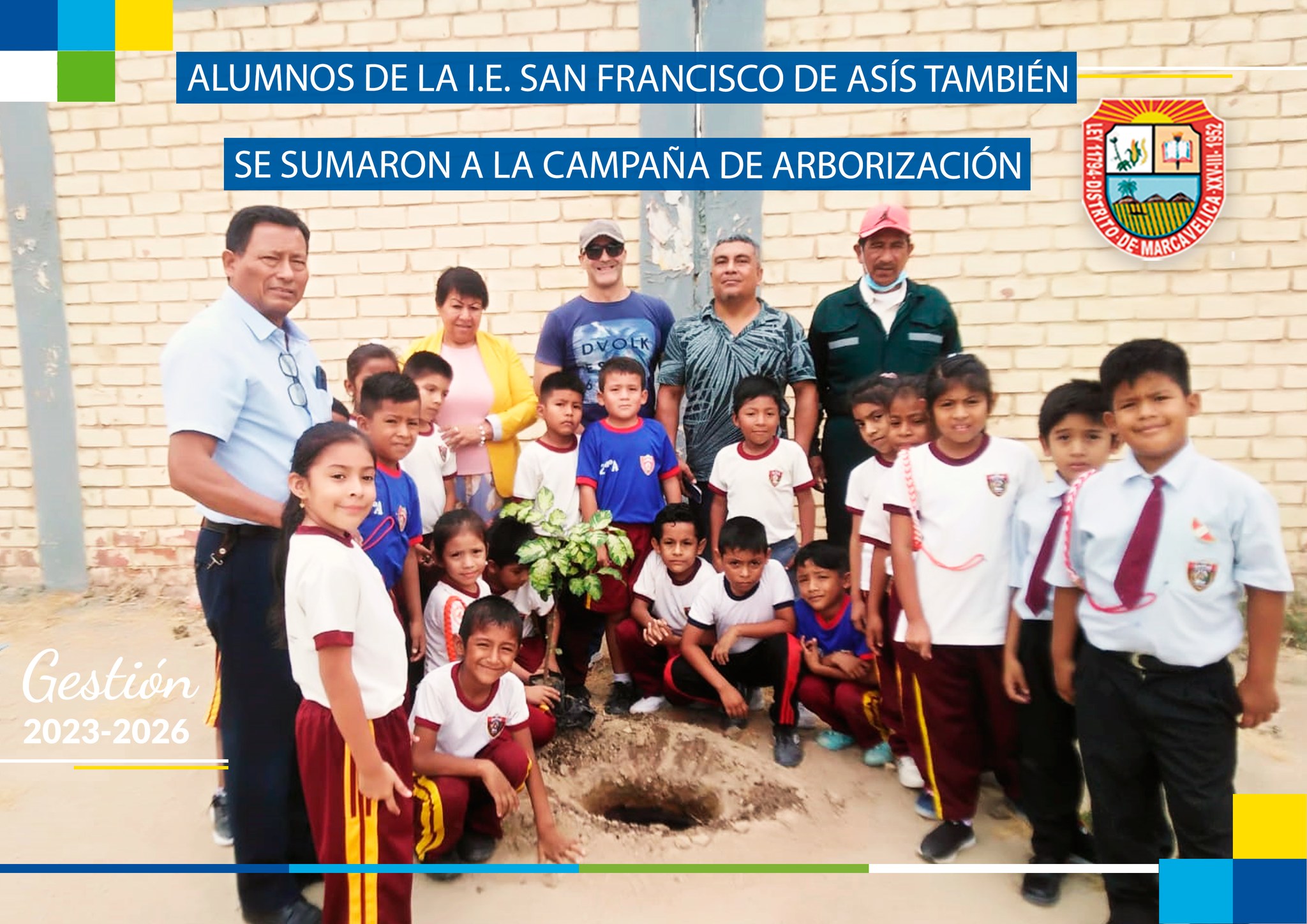 Alumnos De La I.E. San Francisco De Asís Se Sumaron A La Campaña De Arborización.