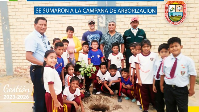 Alumnos De La I.E. San Francisco De Asís Se Sumaron A La Campaña De Arborización.