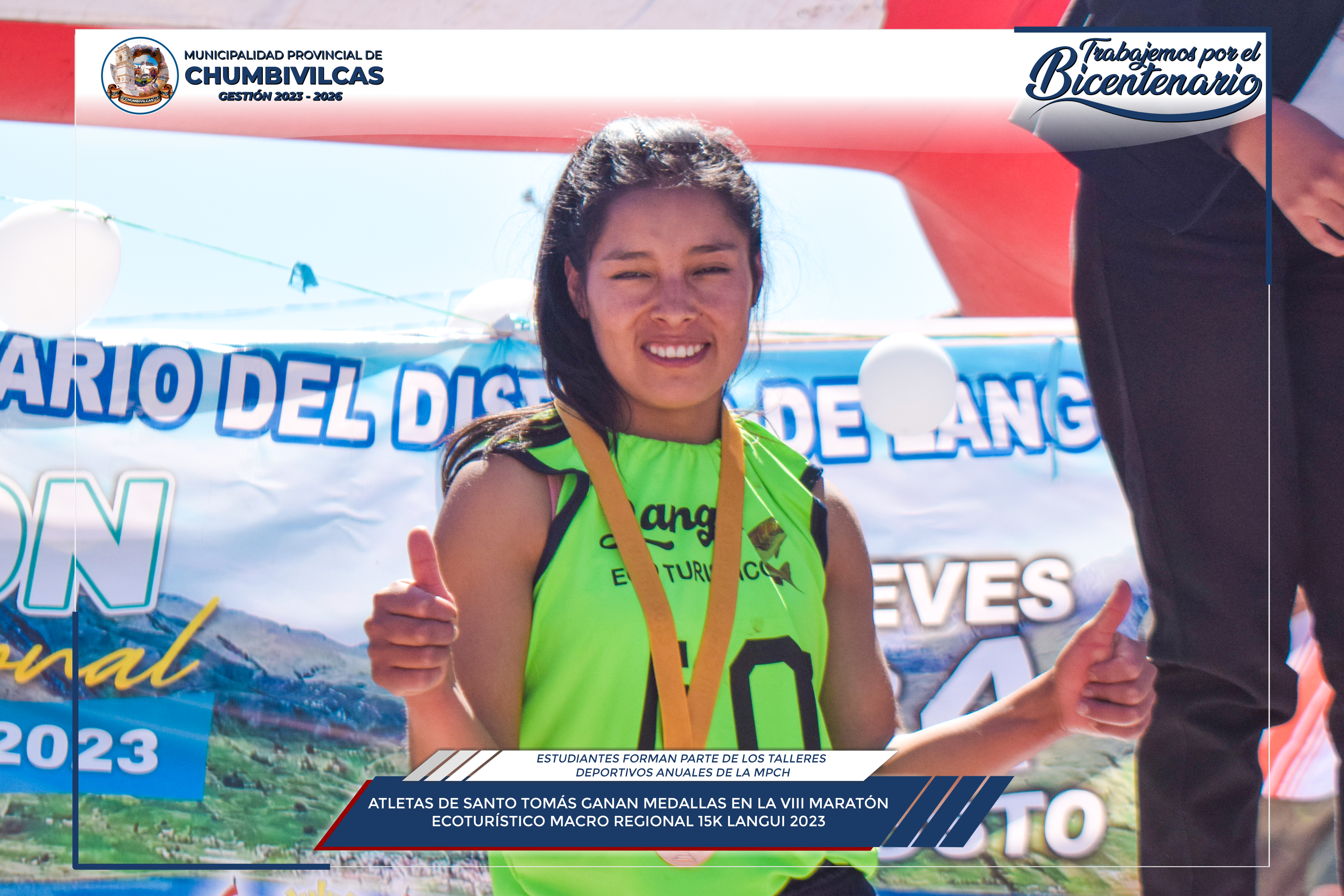 Atletas de Chumbivilcas ganan en la VIII Maratón Ecoturístico Macro Regional 15 K Langui 2023
