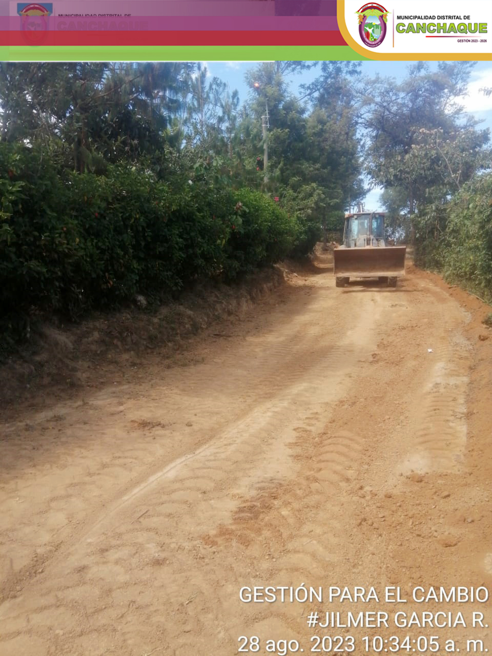 Mantenimiento en vía vecinal, tramos : Hurequeque – Andajo – Laguna del Toro