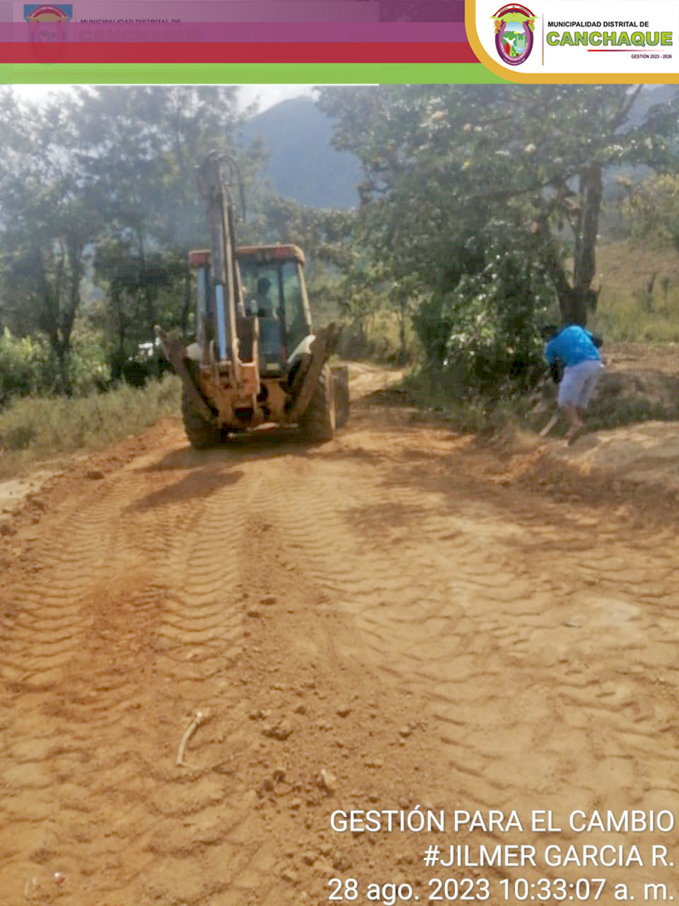 Mantenimiento en vía vecinal, tramos : Hurequeque – Andajo – Laguna del Toro