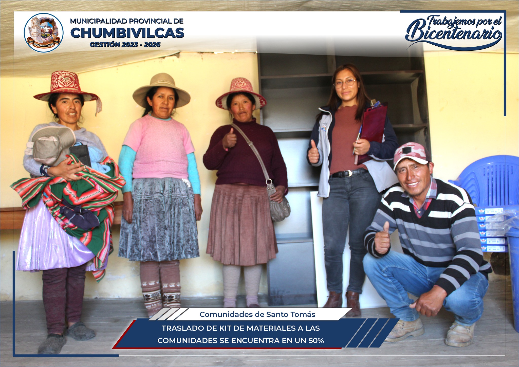 Chumbivilcas: Se traslada kit de materiales para implementar centros de vigilancia nutricional en las comunidades de Santo Tomás