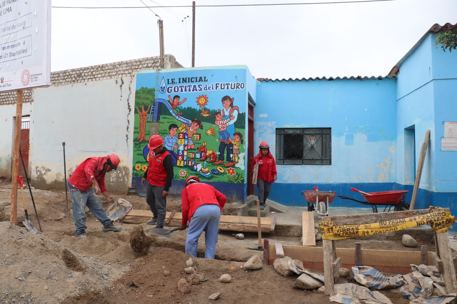 INSTALACIONES DE LA INSTITUCIÓN EDUCATIVA Nº 21536 EL INGENIO, VIENE SIENDO REMOZADO POR TRABAJOS DEL PROGRAMA LURAWI PERÚ