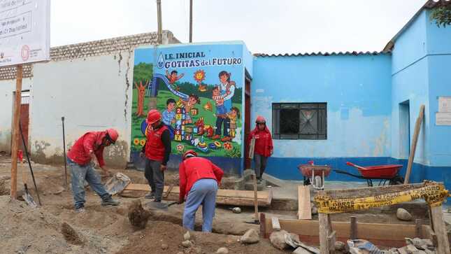 INSTALACIONES DE LA INSTITUCIÓN EDUCATIVA Nº 21536 EL INGENIO, VIENE SIENDO REMOZADO POR TRABAJOS DEL PROGRAMA LURAWI PERÚ