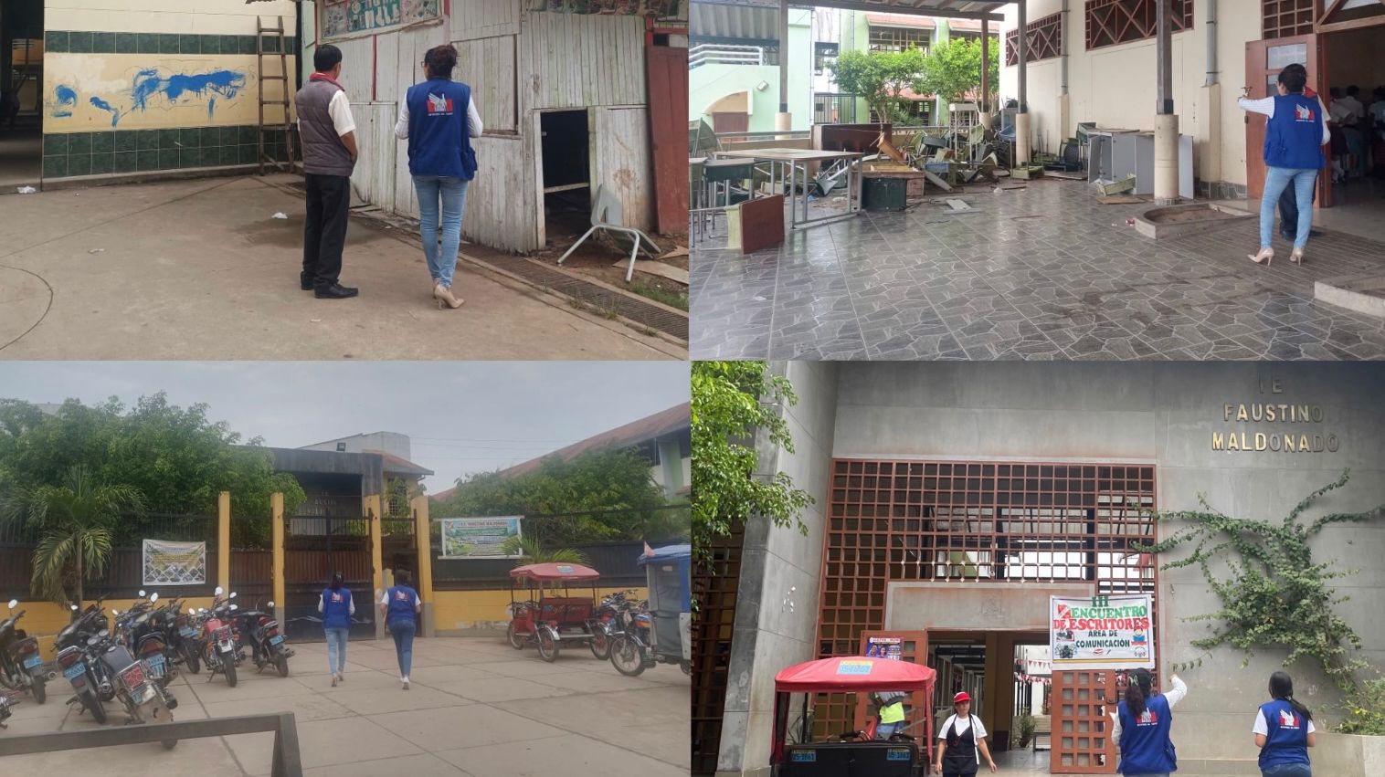 Supervisión a colegio en Ucayali
