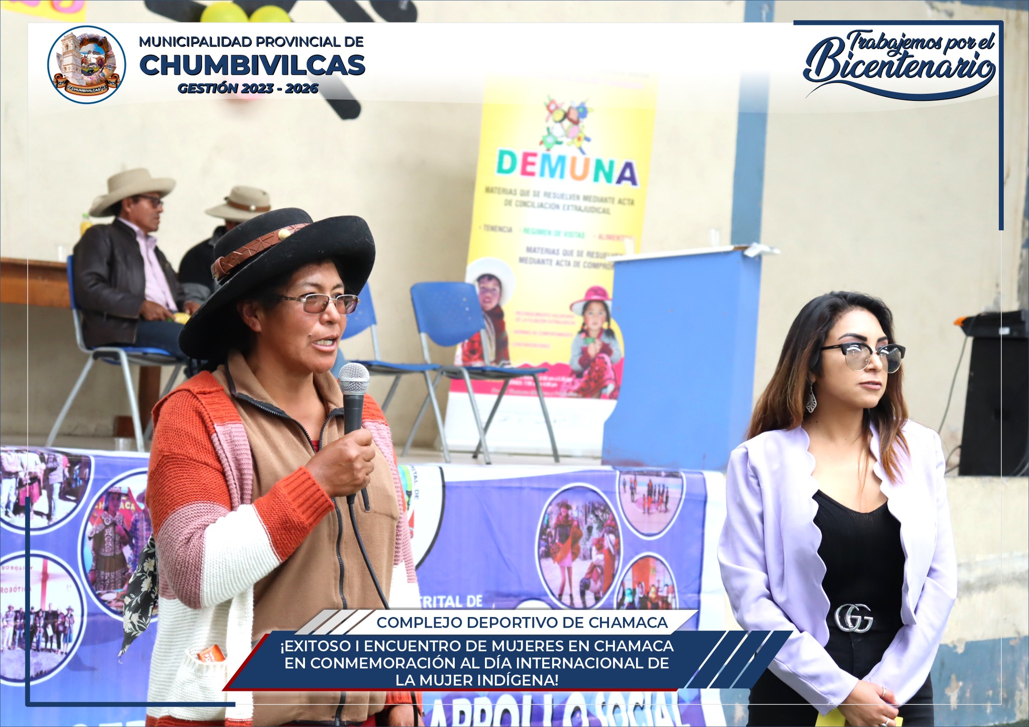 I Encuentro de mujeres en Chamaca en conmemoración al Día Internacional de la Mujer Andina
