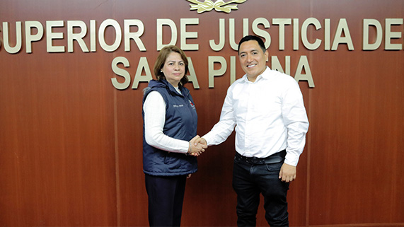 La presidenta de la Corte Superior de Justicia del Callao, Teresa Jesús Soto Gordon y el alcalde de la Municipalidad de Bellavista, Alexander Callán Callán anunciaron un trabajo conjunto de acercamiento directo a la ciudadanía