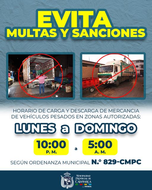 Recuerda que el horario de carga y descarga de mercancΓa de vehΓculos pesados en zonas autorizadas es de πππππ π πππππππ de ππ:ππ π©. π¦. π π:ππ π. π¦.
πππππππ la ordenanza municipal πΒ° πππ -ππππ