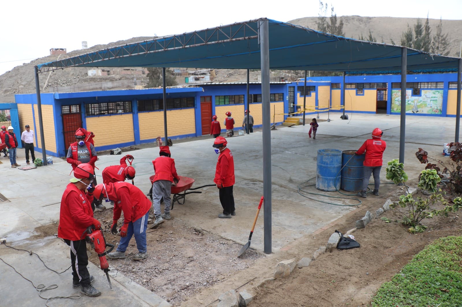 AVANZA CON ÉXITO TRABAJOS DE MANTENIMIENTO Y ACONDICIONAMIENTO DE LAS INSTALACIONES DE LA INSTITUCIÓN EDUCATIVA N° 20903 - BALCONCILLO