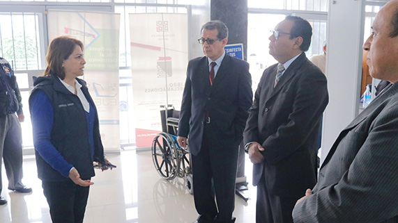 La presidenta de la Corte Superior de Justicia del Callao, Teresa Soto Gordon, acompañada de autoridades del Ministerio de Justicia y Derechos Humanos, visitaron instalaciones de futura Unidad de Flagrancia del Callao