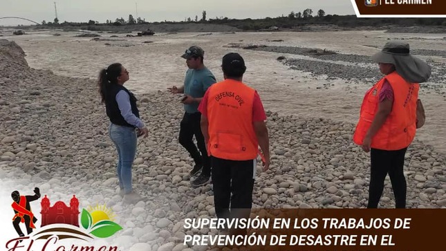 SUPERVISIÓN EN LOS TRABAJOS DE PREVENCIÓN DE DESASTRE EN EL SECTOR "CHAMORRO C" PARTE BAJA