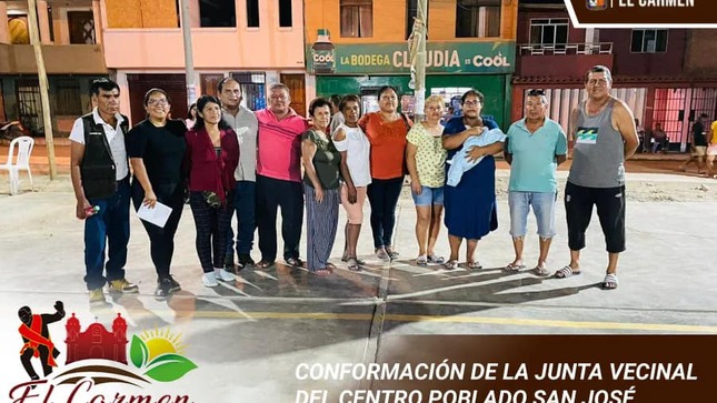 CONFORMACIÓN DE LA JUNTA VECINAL DEL CENTRO POBLADO SAN JOSÉ