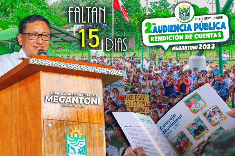 Segunda Audiencia Pรบblica de Rendiciรณn de Cuentas - Megantoni 2023