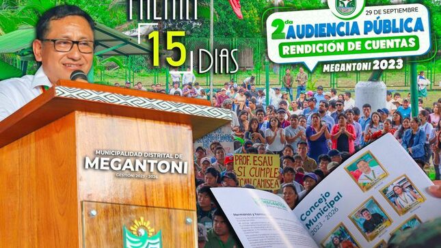 Segunda Audiencia Pública de Rendición de Cuentas - Megantoni 2023